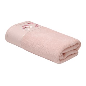 Махровое полотенце НВ Эстелла м0818_02  L 65*130 роз